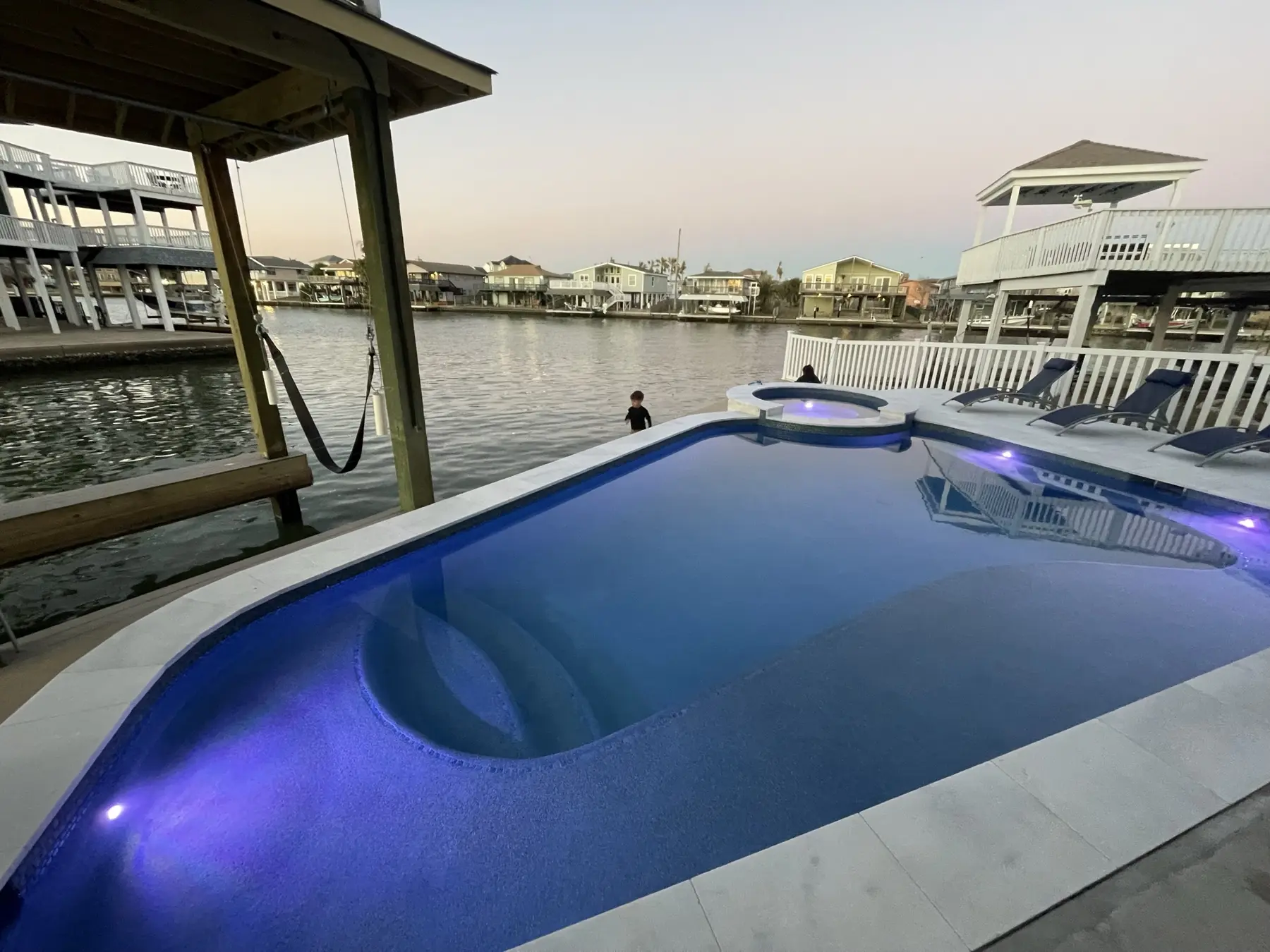 Private swimming pool at Pelican Lookout